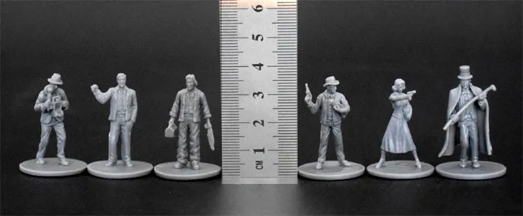 Наборы пластиковых моделей Arkham Horror Character Figure 8 штук 1/72 Масштаб Модель бегущая групповая игра