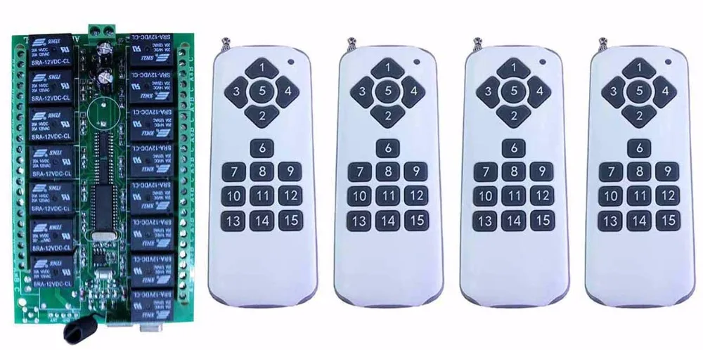 Беспроводной пульт дистанционного управления 12 в пост. Тока 15 каналов 1000 м|switch