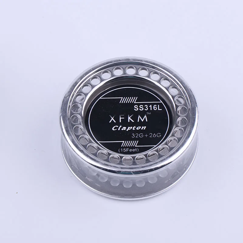 

5 м/рулон XFKM SS316L Clapton проволока для электронной сигареты RDA RBA RTA перестраиваемая катушка распылителя Clapton нагревательная проволока