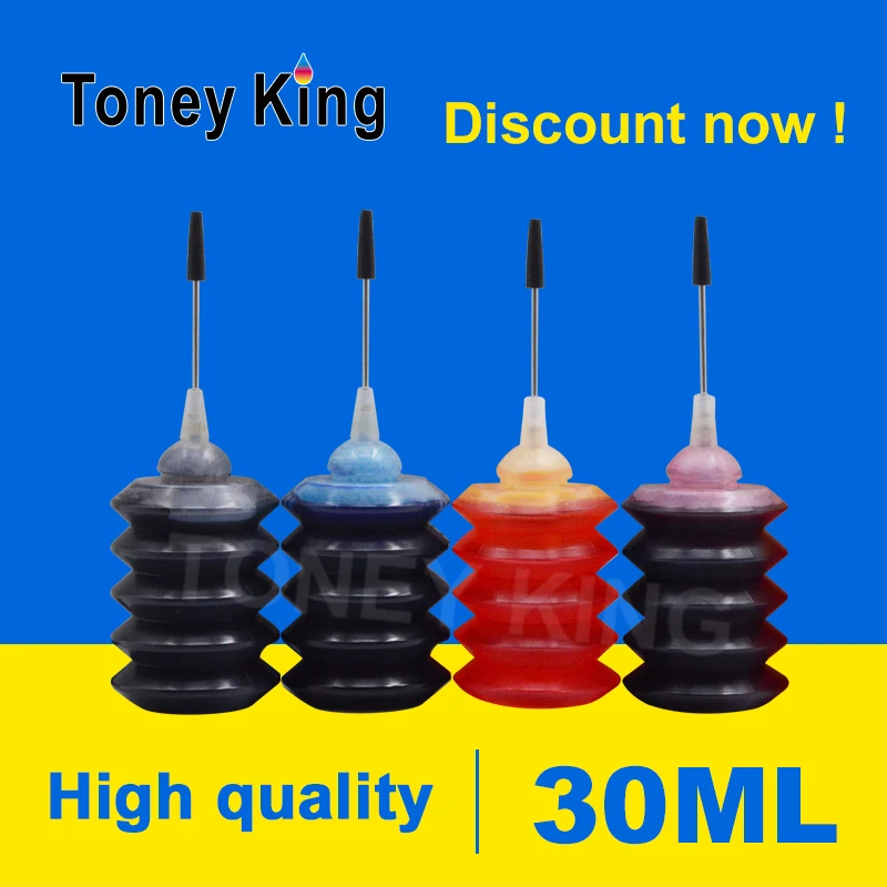 Набор чернил для принтера Toney King 4 бутылки 30 мл Canon PGI425 CLI426 PGI 450 CLI 460 550 PGI470