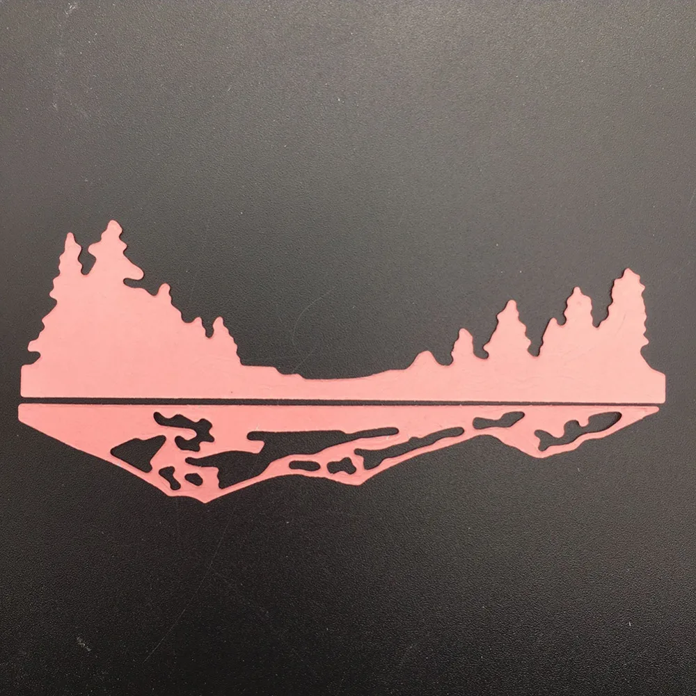 Горный лес металлические режущие штампы Скрапбукинг Украшение дома тиснение из