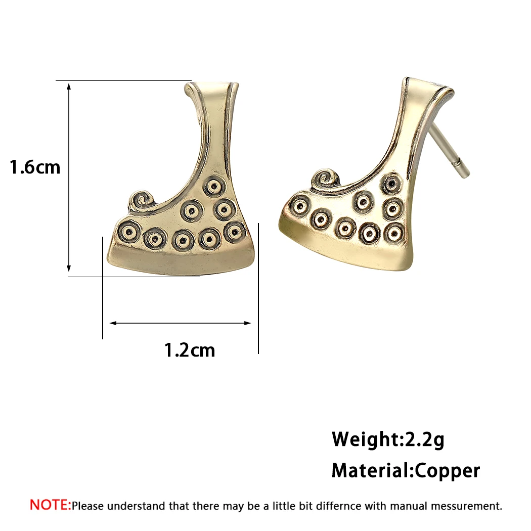 Cxwind серьги викингов винтажные славянские геометрические с топором для женщин