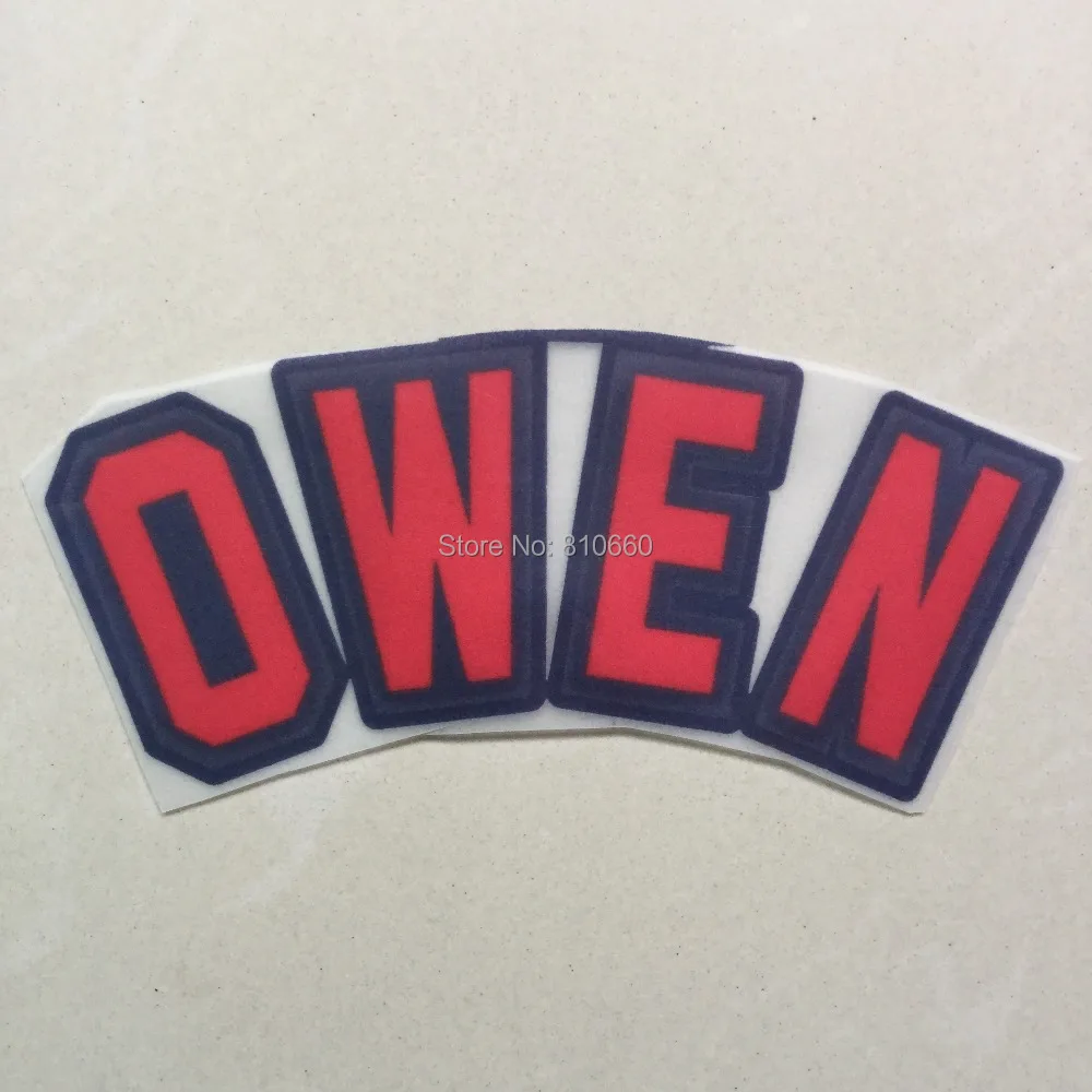 1998 world cup names and numbers red owen 20 flock 3d namesets | Дом и сад