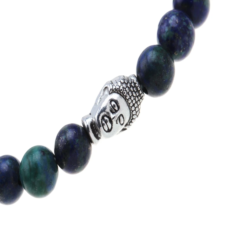 Натуральный камень Будды браслет Cuir Homme Bijoux Модные мужские браслеты дружбы