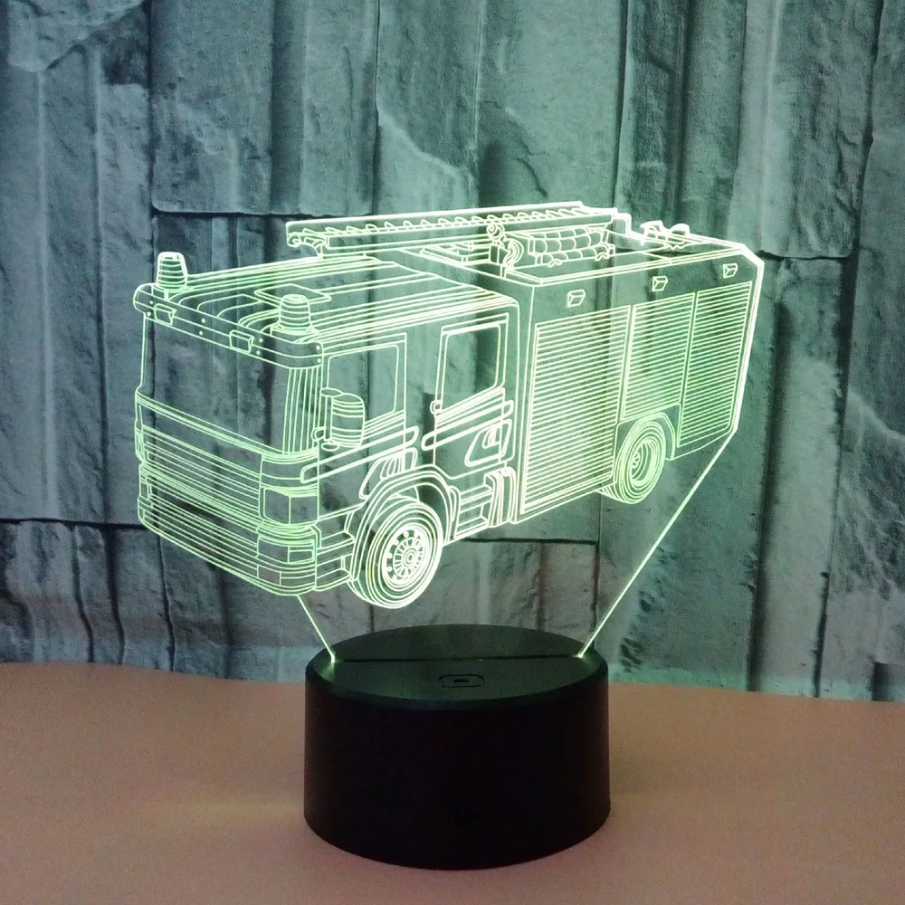 Новая огненная 3d лампа цветной сенсорный Usb светодиодный Ночной светильник