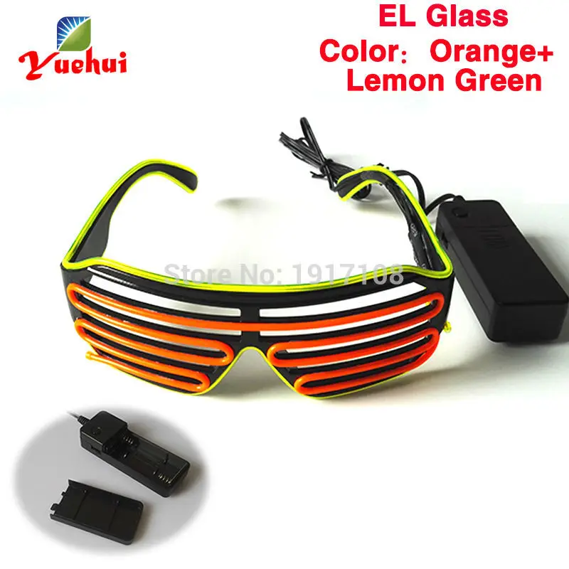 Новое поступление 17 стилей на выбор Двухцветные светодиодные очки с затвором