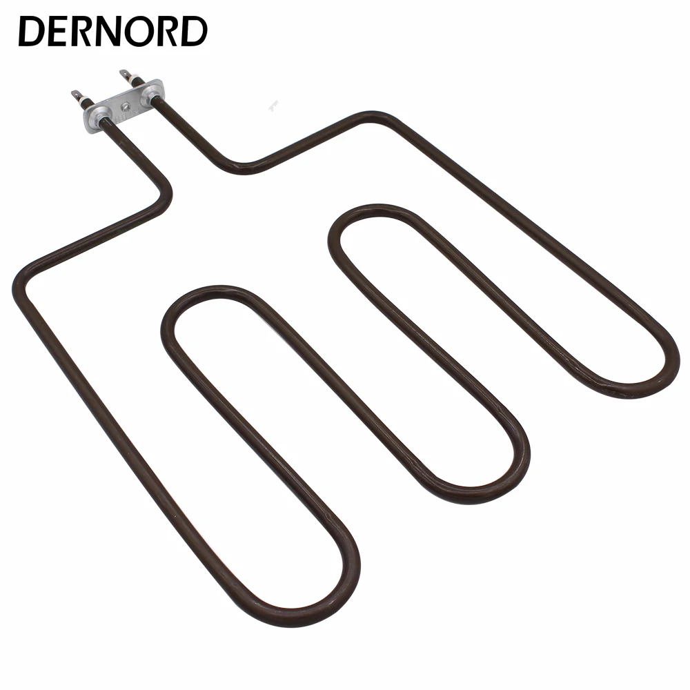 DERNORD 230v 1500w 3U Электрический трубчатый нагревательный элемент для печи для сауны SUS304 воздушный нагревательный элемент трубка нагревателя для сауны