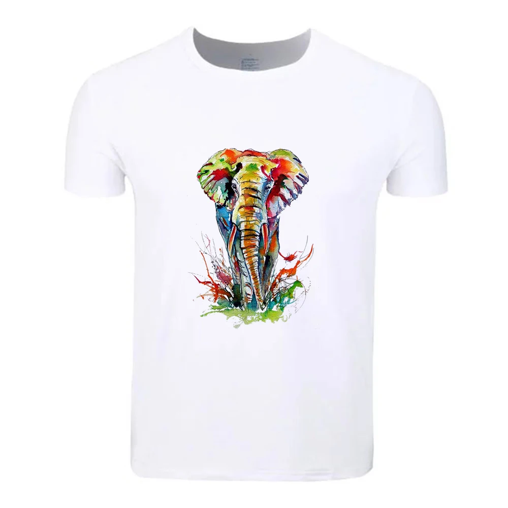 Totem Elephant Aztec модный хлопок большой размер летняя футболка для студентов с