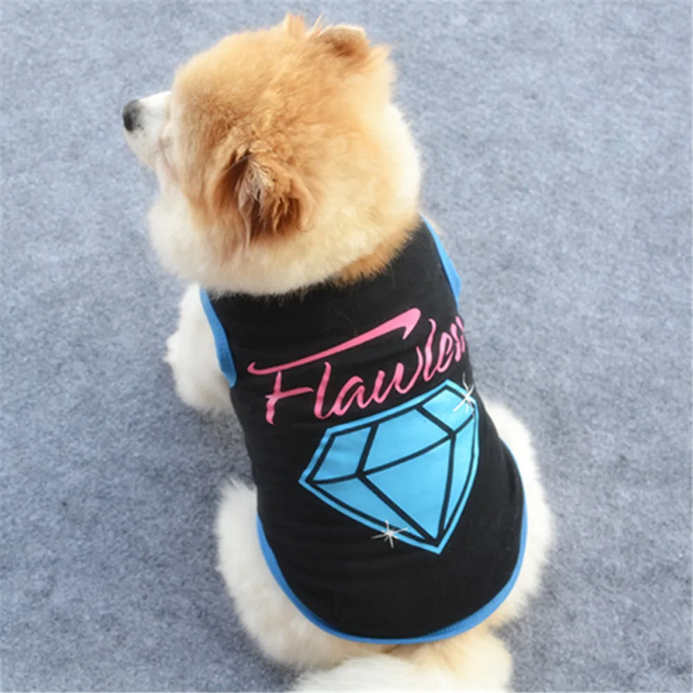 2018 Новое поступление Модный летний милый жилет для собак Футболка щенков