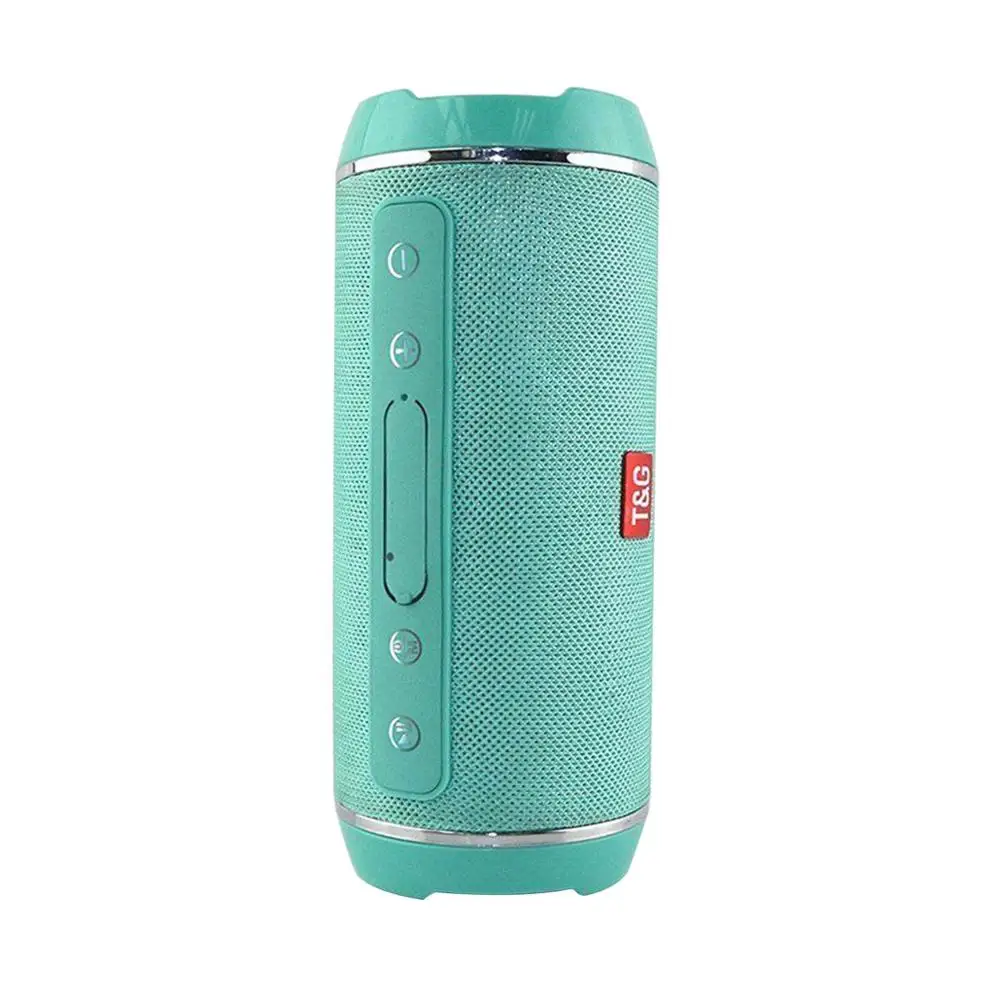 Армейский зеленый SOONHUA TG-116 Открытый водонепроницаемый Bluetooth динамик USB FM TF карта сабвуфер Портативный беспроводной Мини Бас Колонка коробка громкий динамик - Цвет: Армейский зеленый