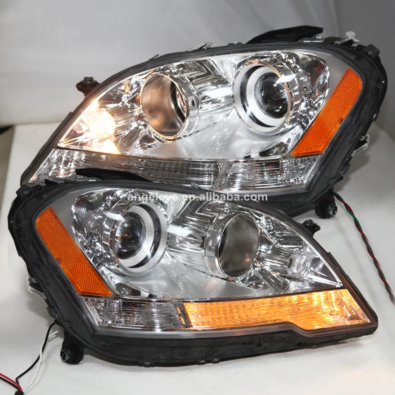 

For Mercedes-Benz W164 ML280 ML320 ML350 LED Head Light 2005-2008 Year With Yellow Reflector TYC