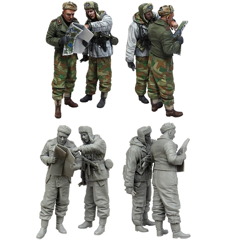 Модель солдата 1/35 немецкий танк снаряд 2 Soliders модель ручной работы из