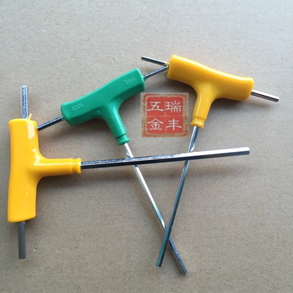 

T type hex key wrench with extended handle inner six angle spanner M3-4-4/M4-5-5/M5-6-6 NO.C0155