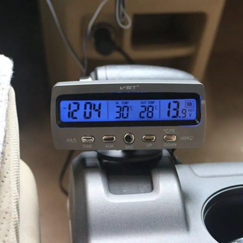 Автомобильный термометр VST7045V многофункциональный измеритель температуры в