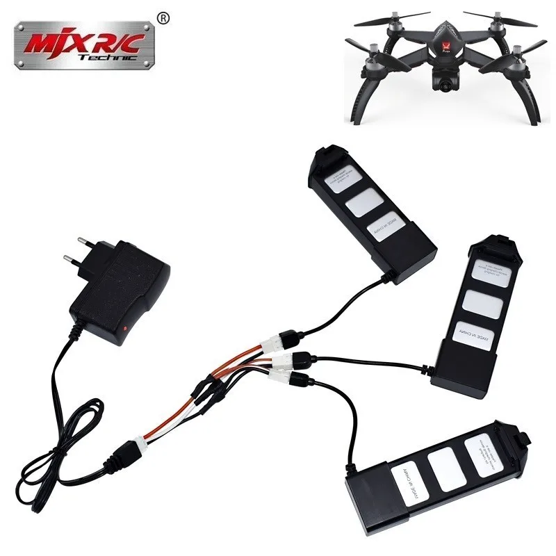 

7.4V 1800mAH LiPo Battery and Charger For MJX R/C Bugs 5W B5W RC Quadcopter Helicopter spare parts 7.4V Drone Battery