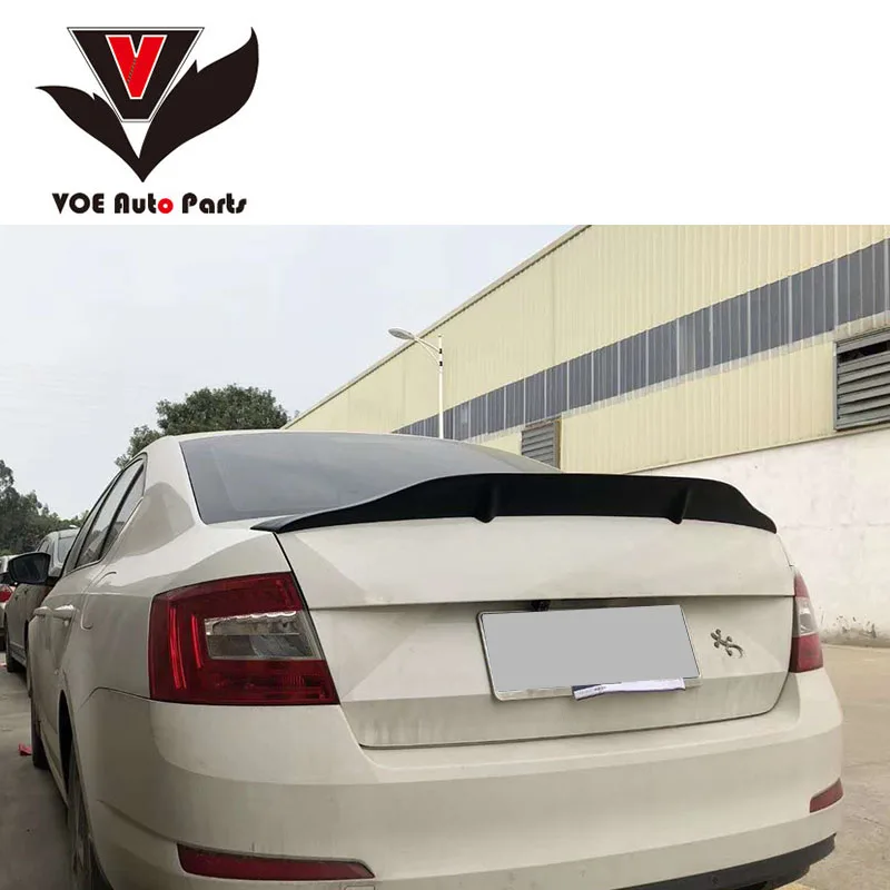 Octavia R style Carbon fiber/FRP спойлер на задний багажник крыло для Skoda 2015 2018|Спойлеры и