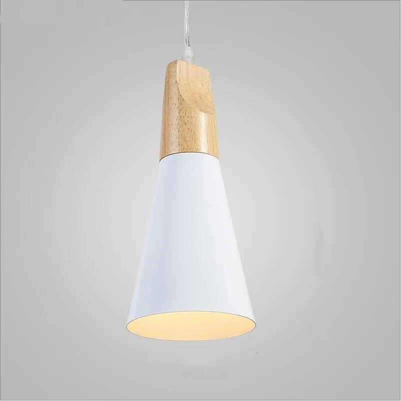 Дешевые современные деревянные алюминиевые желтые/серые подвесные светильники
