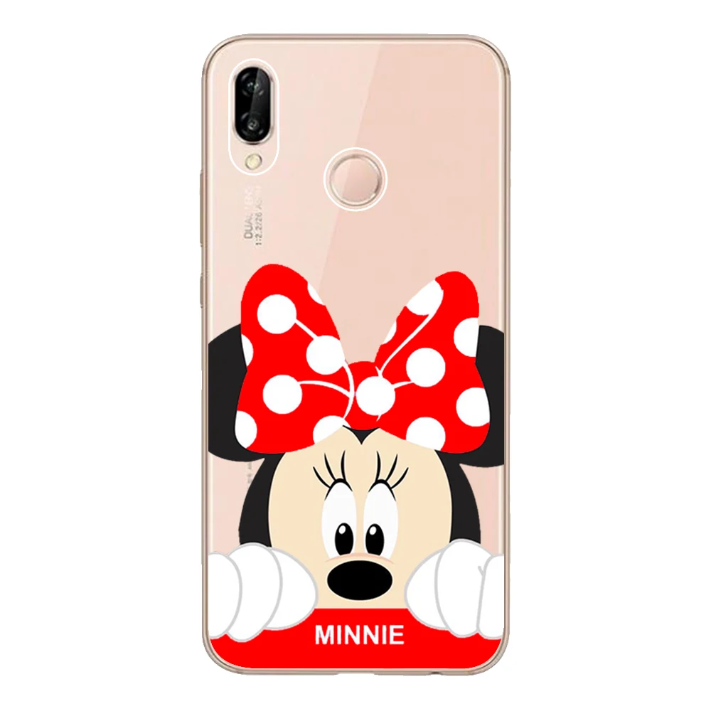 Для Huawei P20 Lite чехол 5 84 &quotМягкий ТПУ силиконовый Nova 3e Coque Minnie Mickey Funda защитный для