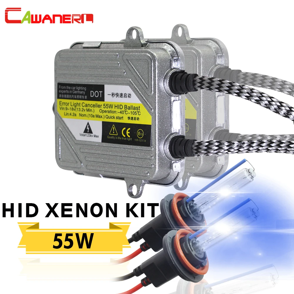Cawanerl 55 Вт ксенона HID Лампы Балласт 4300 K-10000 K H1 H3 H4 H7 H8 H9 H11 9005 HB3 9006 HB4 9007 881 автомобилей головной светильник тумана светильник