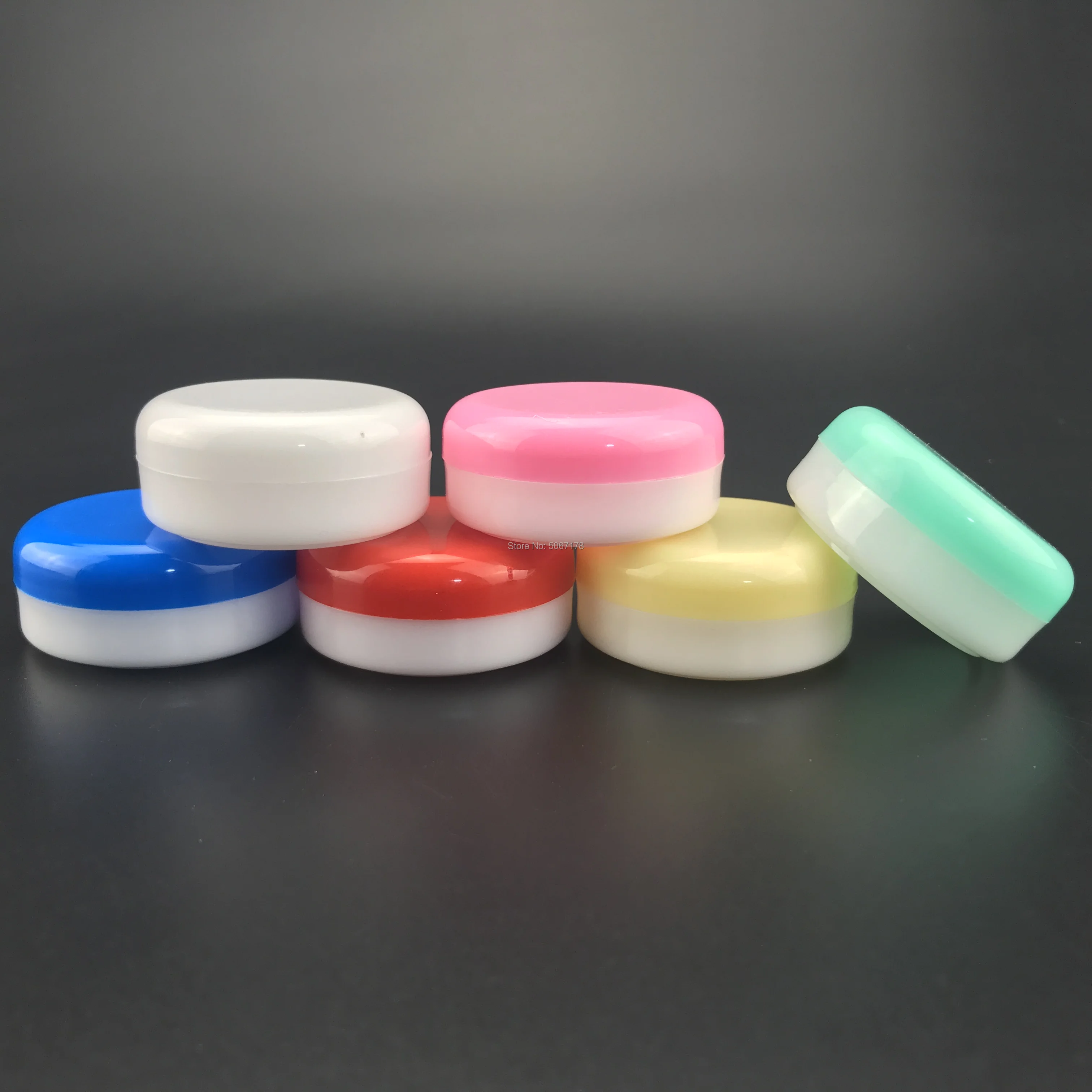 100 шт./лот 15 г косметические бутылки для путешествий пластиковый мини пустой