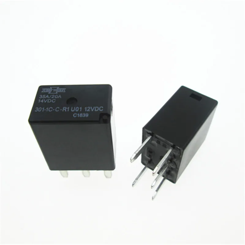 Авто реле 12V 301-1C-C-R1 U01 12VDC 301-1C-C-R1-12VDC 301-1C-C-R1-U01 3011CCR1 3011CCR1-12VDC 12VDC DC12V 5pin 5 шт./лот