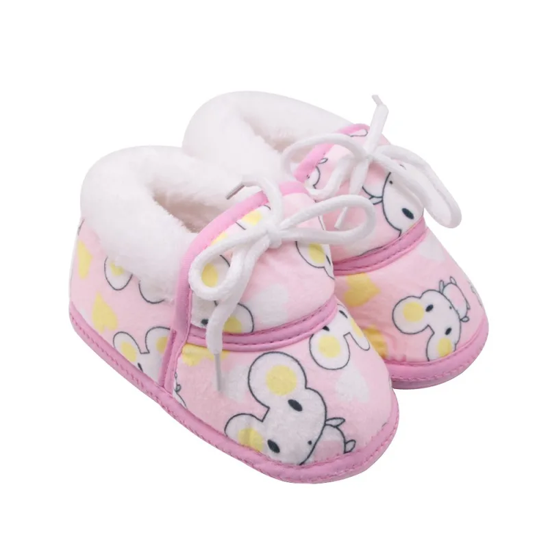 Милая детская обувь Сезон весна зима Теплые мягкие детские ботинки в стиле ретро