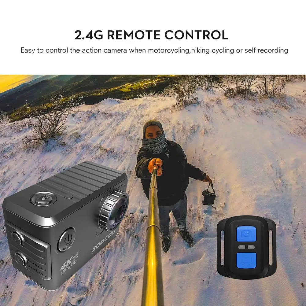 Спортивная камера EastVita F500 4K wifi экшн-Спортивная камера Ультра HD Водонепроницаемая подводная видеокамера HDMI ЖК-дисплей