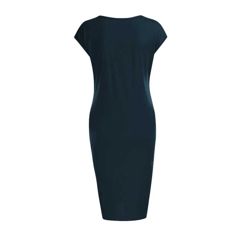 Vetement Femme 2019 Одежда для беременных Хлопковое платье платья с коротким рукавом