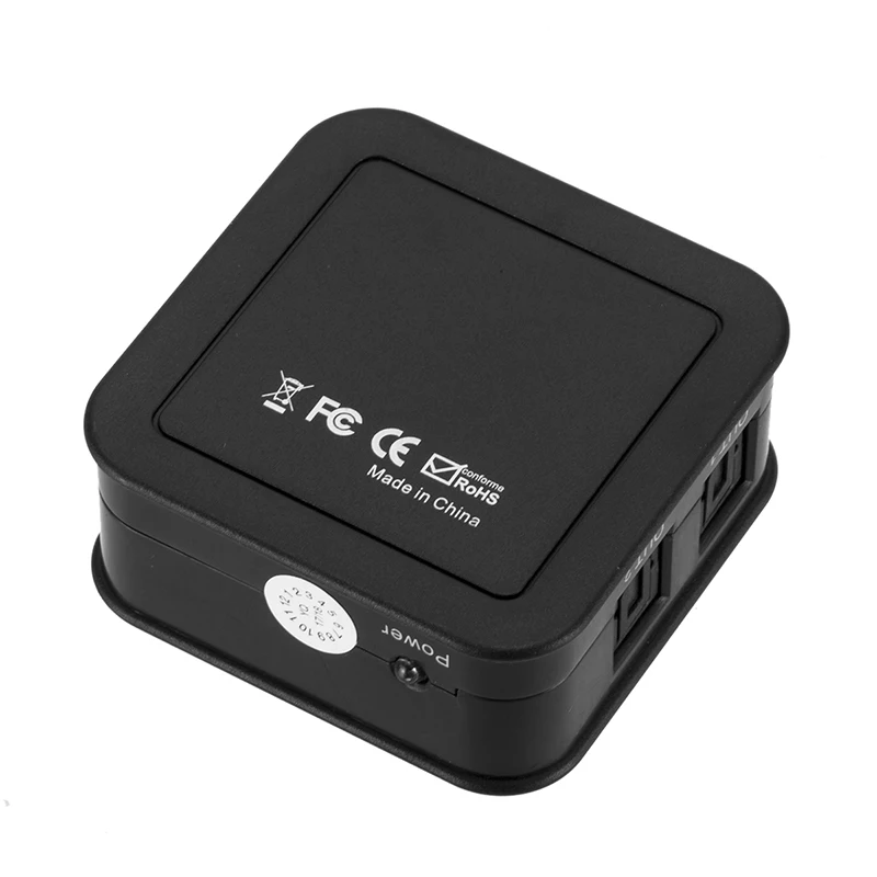 Портативный 1 вход 3 аудио сплиттер адаптер Mini SPDIF TOSLINK Цифровой оптический