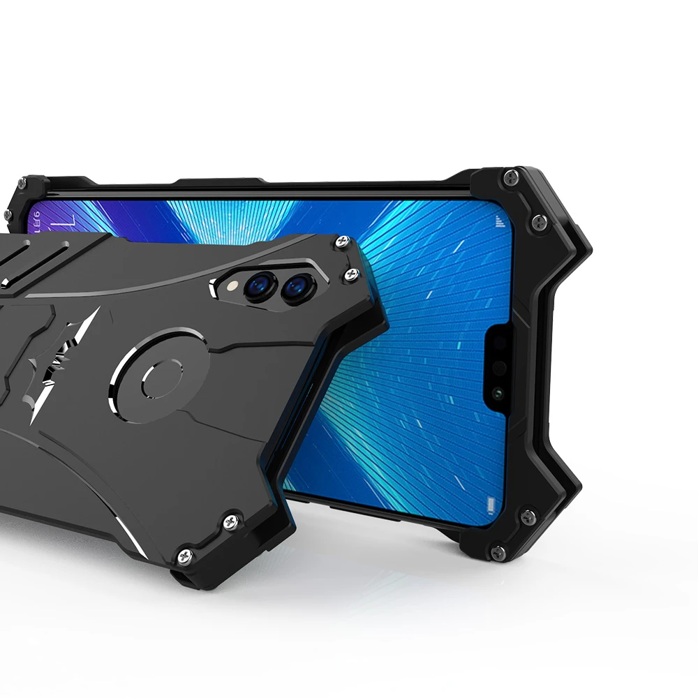 R-Just Metal Aluminum Case For HUAWEI Honor 10 8X V9 Play Batman Protect Skeleton Shell Nova 3i 3e 2s 2 Plus Cover | Мобильные