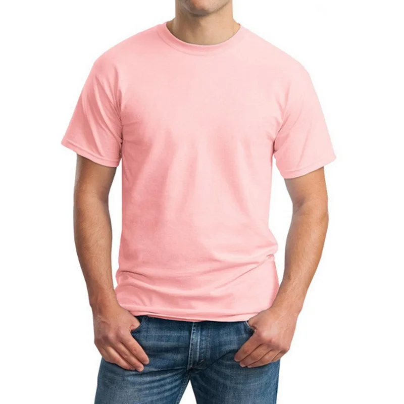 Мужская Однотонная футболка HEFLASHOR модная повседневная облегающая из модала с