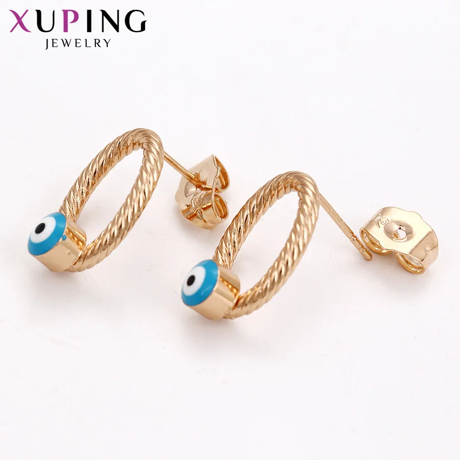 Xuping модные очаровательные серьги дизайн покрытые розовым золотом для женщин