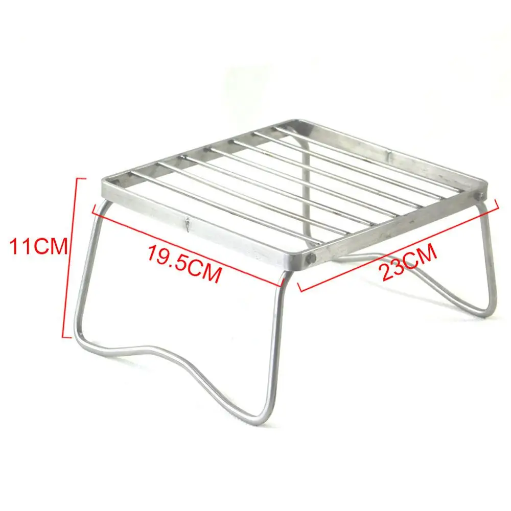 M 23x19.5x11cm Портативный складной держатель для путешествий кемпинга барбекю легкий гриль из нержавеющей стали для барбекю - Цвет: M 23x19.5x11cm