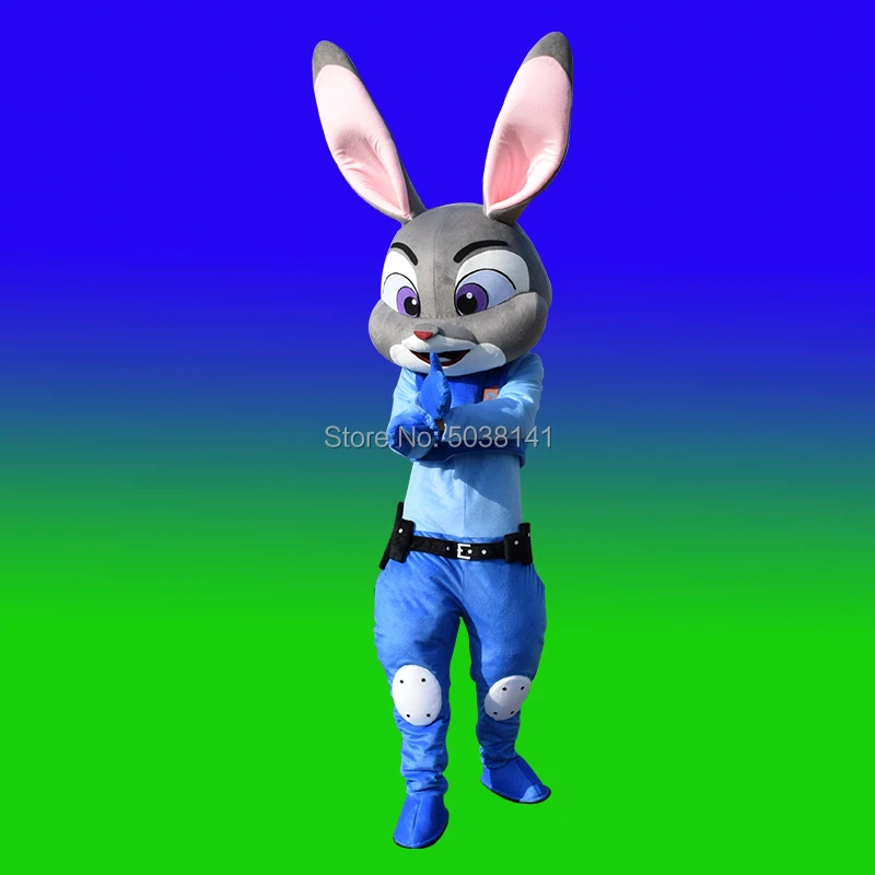 JUDY rabbit Пенопластовый материал сумасшедшее животное города животное талисман Джуди кролики и костюм лисы-маскота для Хэллоуина - Цвет: JUDY rabbit
