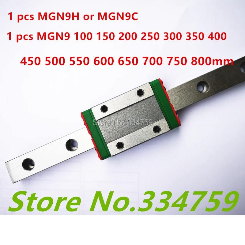 Линейная рейка MGN9 MGN12 MGN15 100 200 250 300 350 400 450 500 550 600 700 800 мм + MGN9H MGN12H MGN15H MGN9C MGN12C