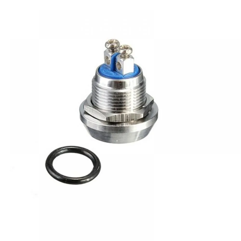 Металлический кнопочный переключатель 12 мм IP67 водонепроницаемый кнопка