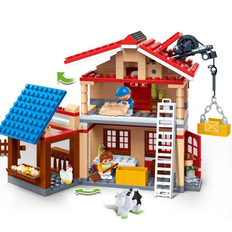 315 шт. Детский конструктор Друзья на ферме|building blocks set|block setfriends serie |