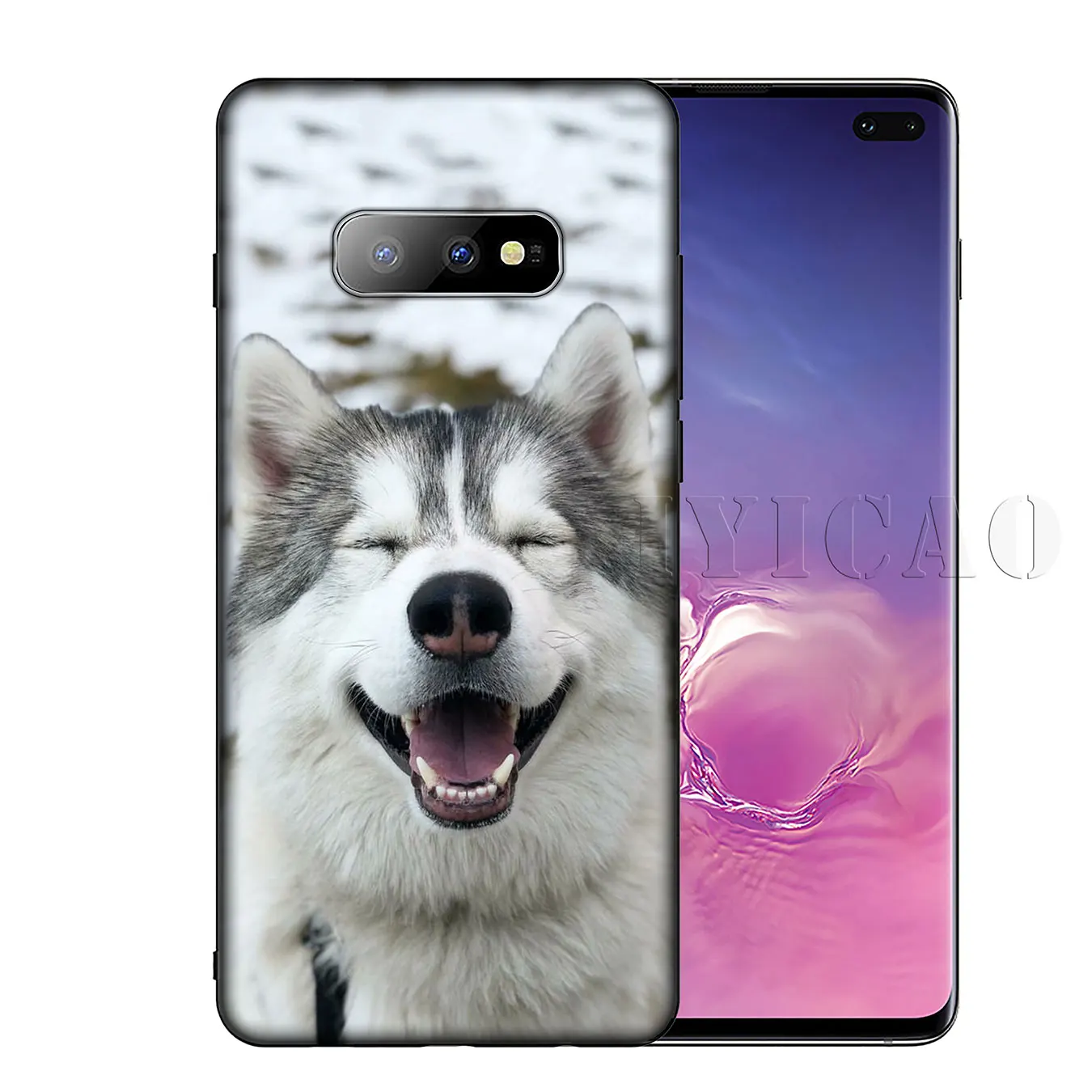 IYICAO Husky Dog милый мягкий силиконовый чехол для телефона Samsung Galaxy S20 Ultra S10 Lite S9 S8 Plus S6 S7
