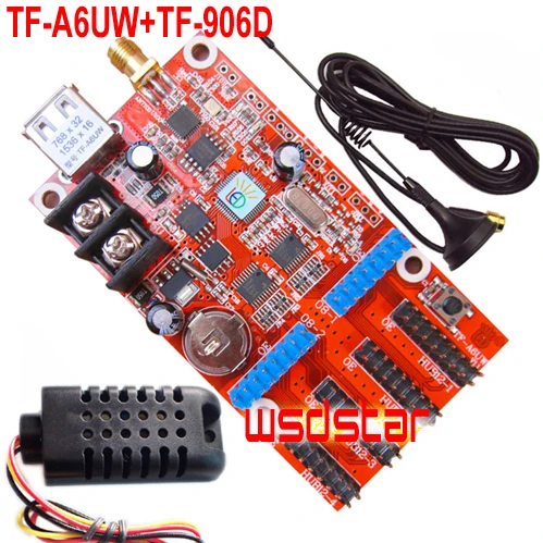 TF-A6UW + TF-906D датчик температуры и влажности 1536*16 768*32 USB &amp WIFI одноцветная