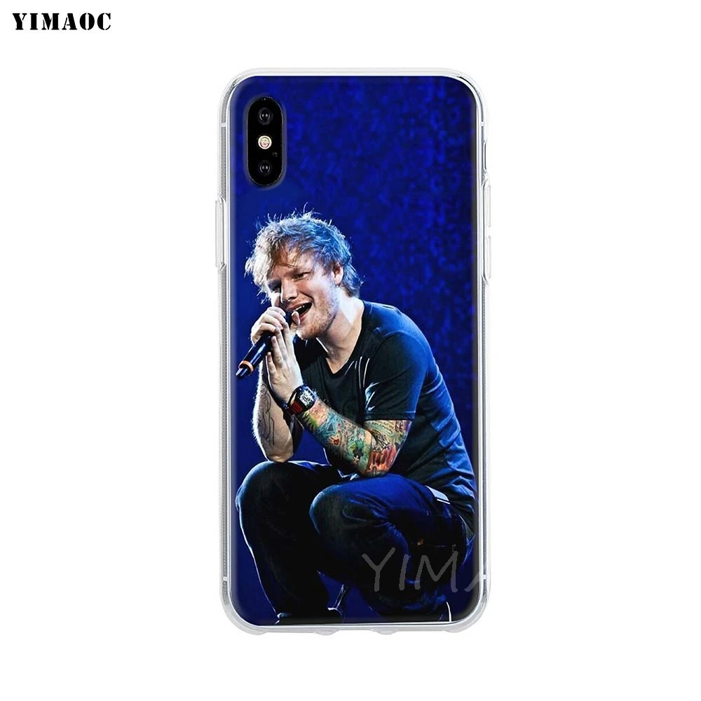 YIMAOC Ed Sheean мягкий чехол TPU силиконовый для iPhone 8 7 6 6S Plus 5 5S SE X XR XS 11 Pro Max |