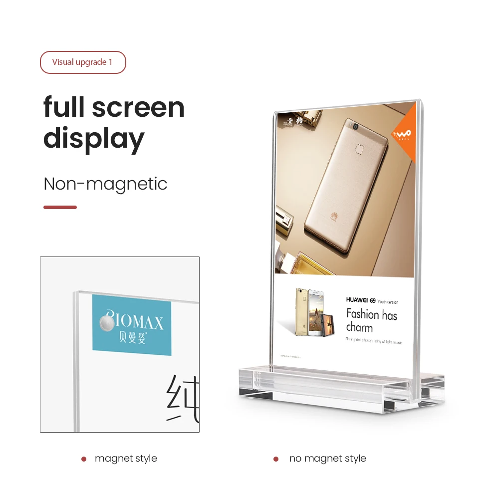 A5 акриловый держатель вывески POP стенд для дисплея настольная рекламная