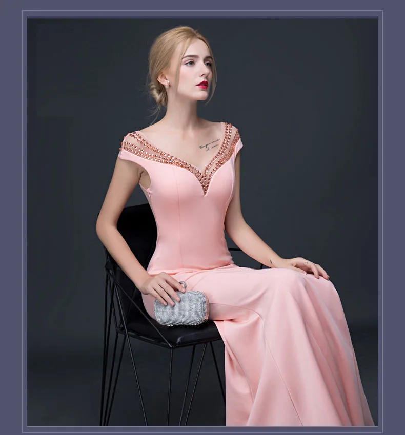 Летнее женское платье Vestidos Verano, официальное длинное платье макси с диомандами, элегантное облегающее красное платье без рукавов с глубоким v-образным вырезом на спине