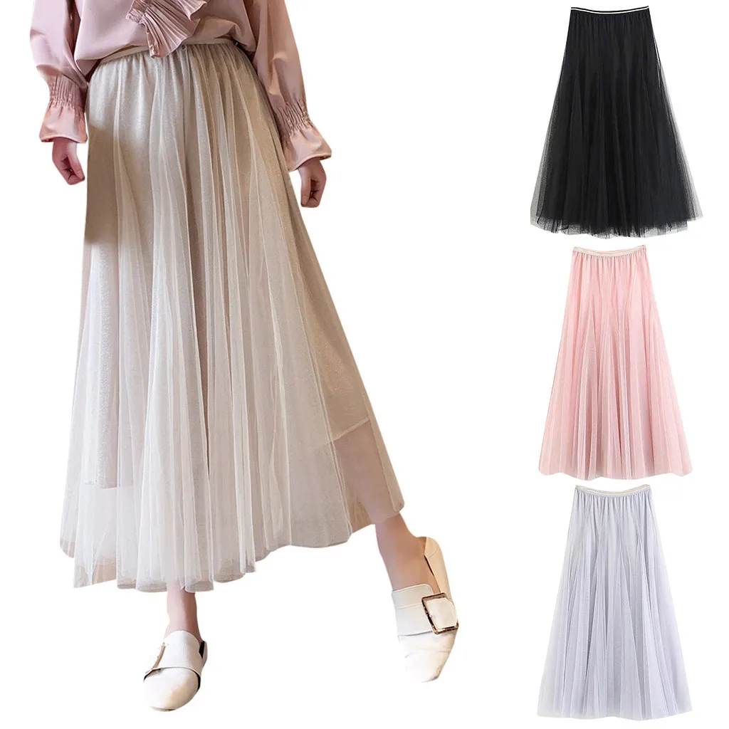 Женские летние трапециевидные юбки средней длины 2019 модные женские для девушек с