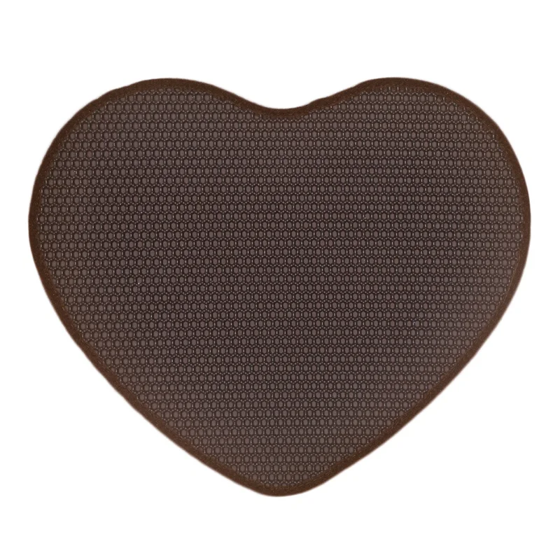 Coffee 62,5*52 см Коврик для кошачьего туалета коврик с сердечком коврик для кошачьего туалета коврик для песка коробка для туалета кровати коврик для еды для кошек водонепроницаемый коврик для ловли - Цвет: Coffee