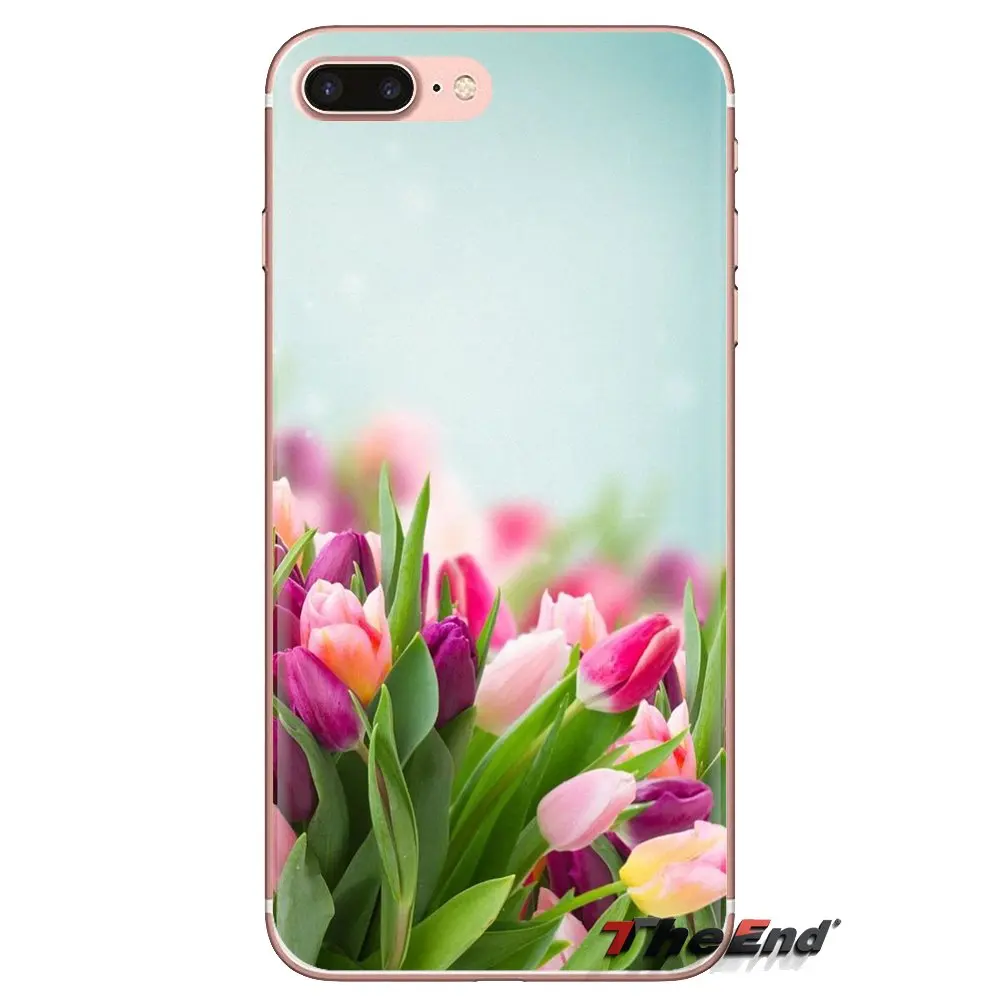 Тюльпан иллюстрация цветы для LG G3 G4 мини G5 G6 G7 Q6 Q7 Q8 Q9 V10 V20 V30 X Мощность 2 3 K10 K4 K8 2017