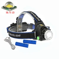 1200lm xm l t6 led headlamp headlight usb rechargable waterproof head lantern torch flashlight 2x 18650 battery