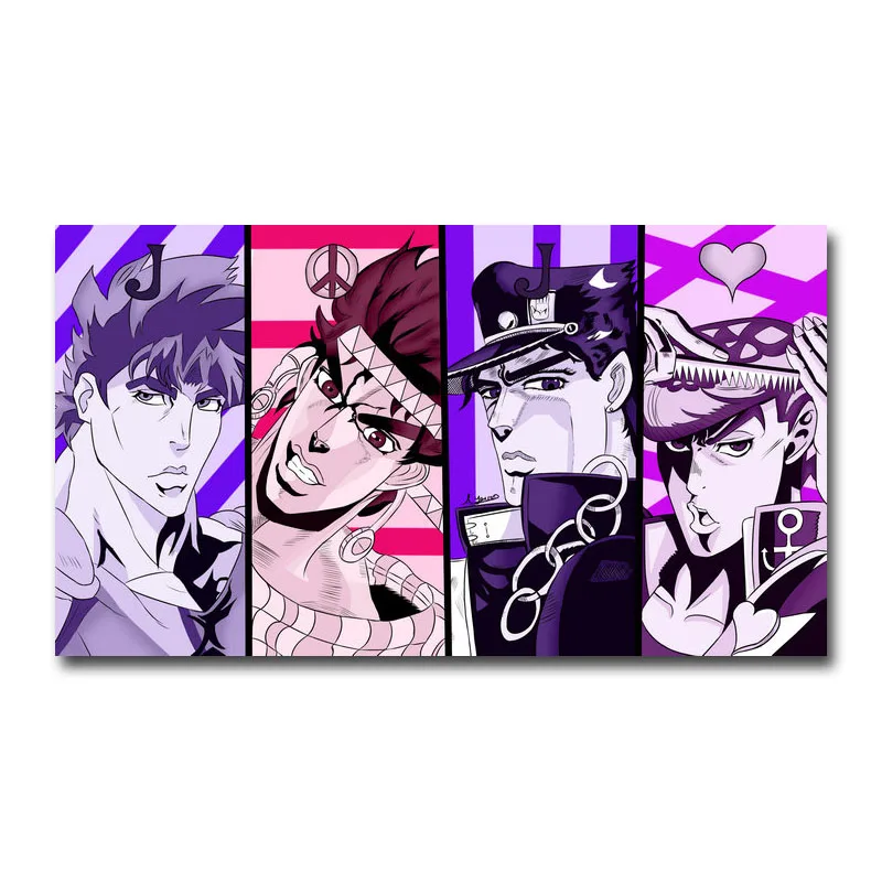 Художественная шелковая или парусиновая печать JoJo s Необычные Приключения экшн-постер японское аниме 13x24 24x43 дюймов для украшения комнаты-001 - Цвет: Picture 3