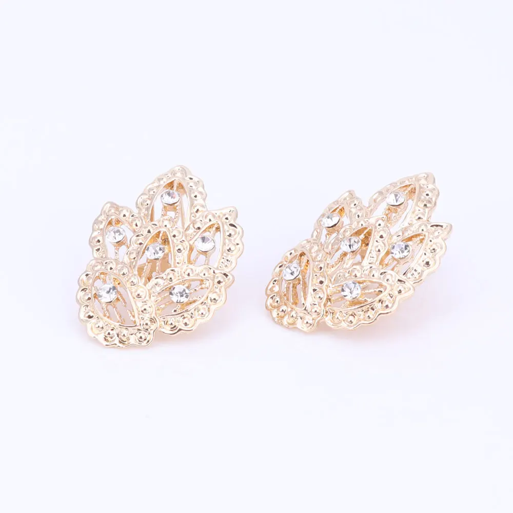 Комплект ювелирных изделий для женщин изящное ожерелье с кристаллами серьги