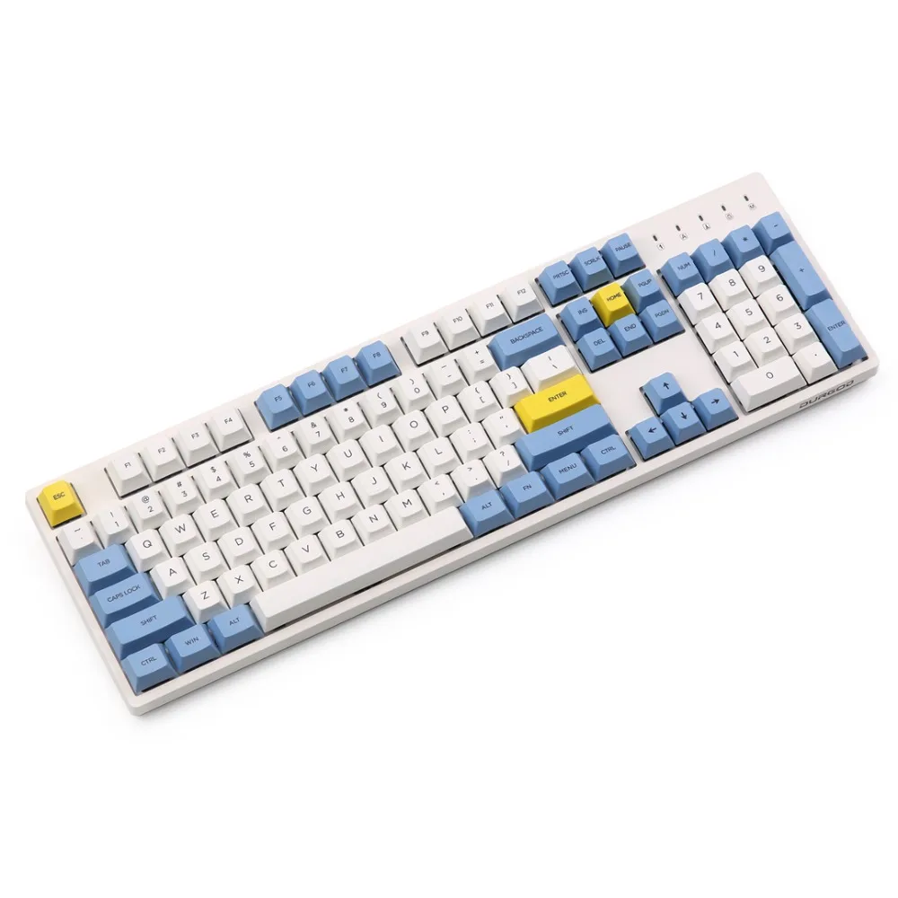 Keycap с голубым небом и белым облаком 112/157 ключей PBT Вишневый профиль