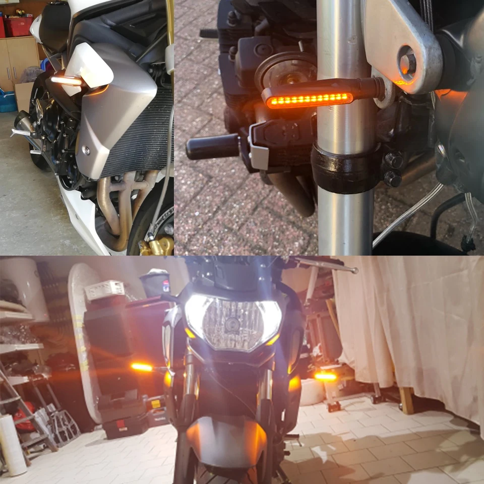 Гибкий светодиодный указатель поворота для мотоцикла Honda MSX125 MSX 125 PCX 150 CBR 600 F4 F4i